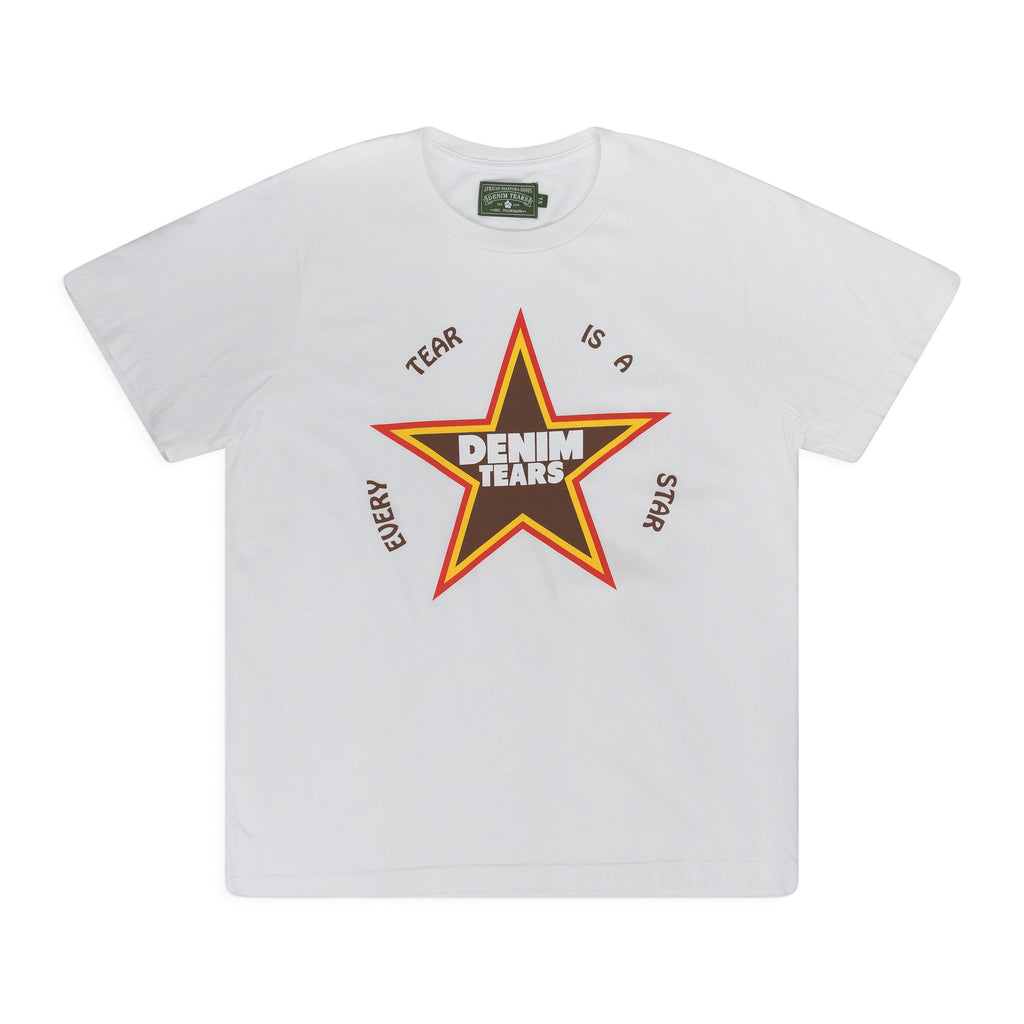 Denim Tears White Every Tear Is A Star T-Shirt